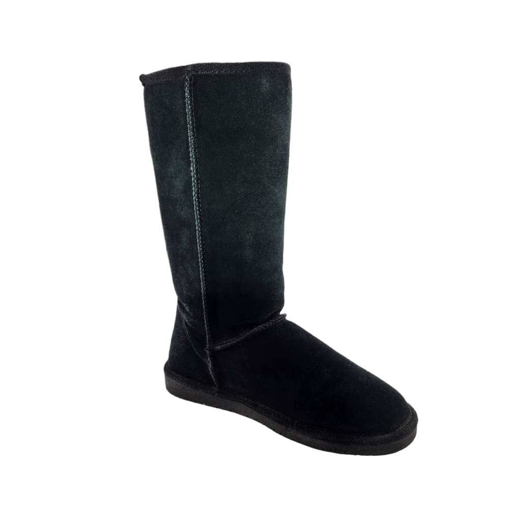 Beach Feet Suede Wool Lined Boots, Black, 9